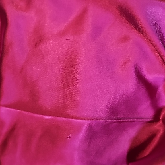 NWT House of Harlow 1960 Magenta High Waist Wide Leg Sateen Trouser Pant - Picture 12 of 12